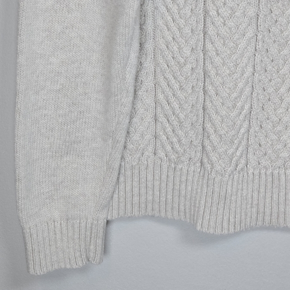 Croft & Barrow Women's Cable Knit Mock Neck Sweater Long Sleeve Fisherman XL GUC - Picture 2 of 10